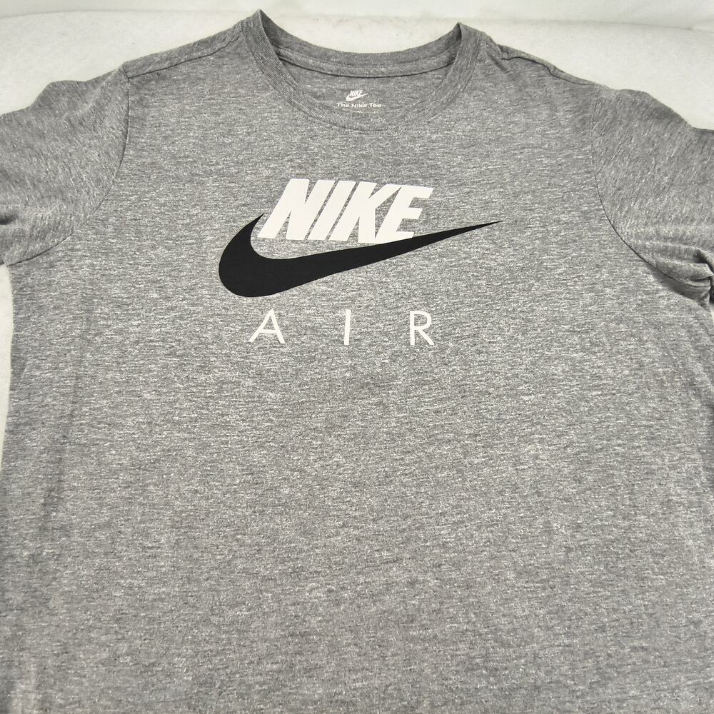 Nike Tee Air Casual Short Sleeve Crew Neck Graphic T Shirt Womens Size XL Gray